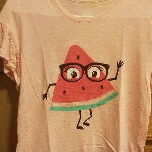 2 pieces watermelon shirt and skirt/shorts